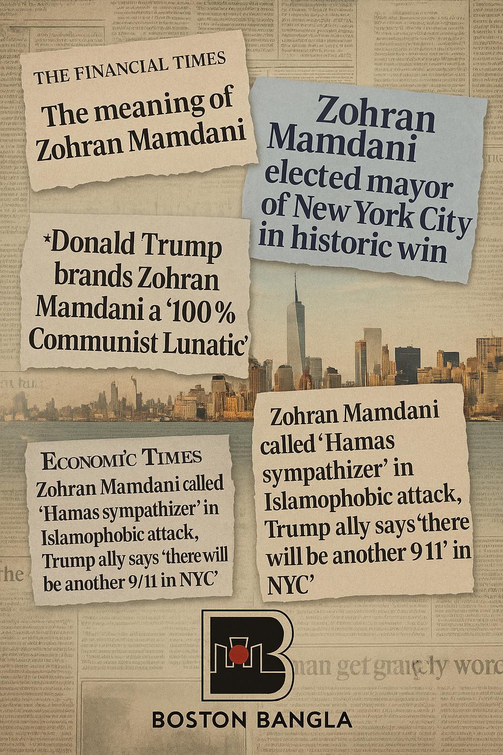 জোহরান মামদানির ঐতিহাসিক জয়: নিউইয়র্কের নতুন অধ্যায় নিয়ে বিশ্বমিডিয়ার প্রশংসা