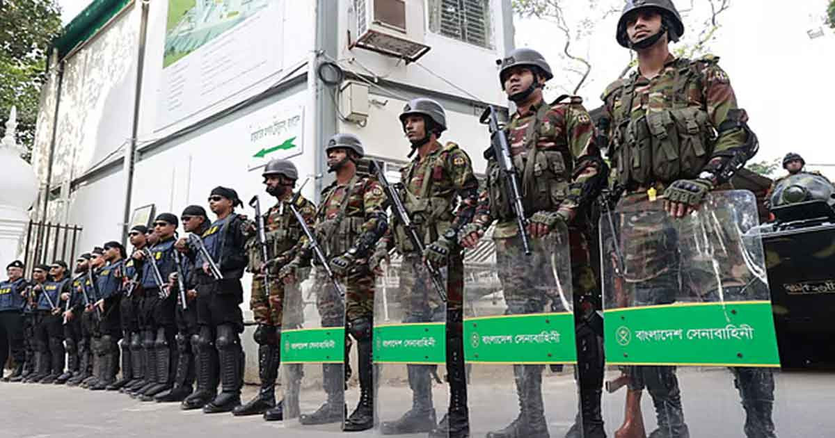 শেখ হাসিনার রায় ঘিরে ট্রাইব্যুনালে কড়া নিরাপত্তা, মোতায়েন সেনাবাহিনী-বিজিবি-পুলিশ