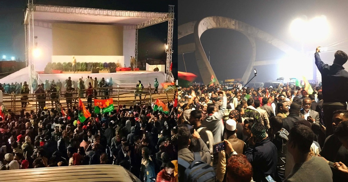 তারেক রহমানের দেশে ফেরা: সংবর্ধনাস্থলে জনতার ঢল, উৎসবের আমেজ রাজধানীতে