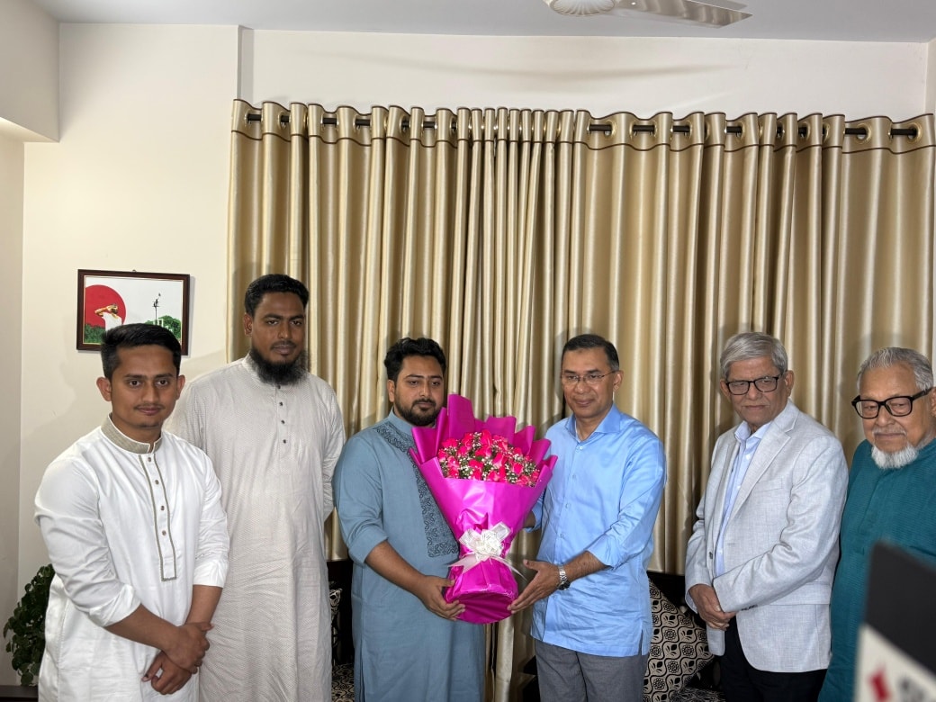 বিএনপি চেয়ারম্যান তারেক রহমান এনসিপি আহ্বায়কের বাসায় সৌজন্য সাক্ষাতে